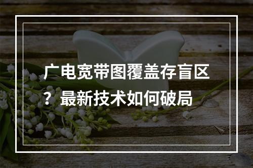 广电宽带图覆盖存盲区？最新技术如何破局