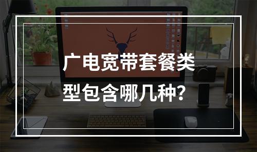 广电宽带套餐类型包含哪几种？