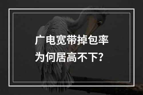 广电宽带掉包率为何居高不下？