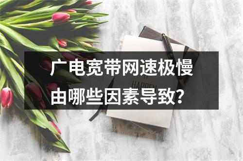 广电宽带网速极慢由哪些因素导致？