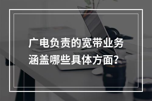 广电负责的宽带业务涵盖哪些具体方面？
