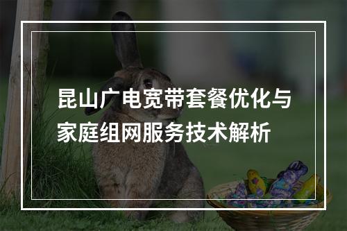 昆山广电宽带套餐优化与家庭组网服务技术解析