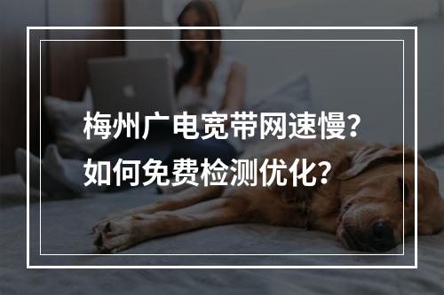 梅州广电宽带网速慢？如何免费检测优化？