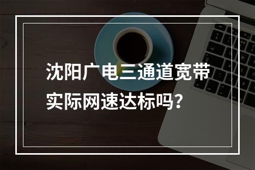 沈阳广电三通道宽带实际网速达标吗？
