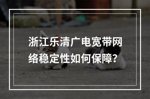 浙江乐清广电宽带网络稳定性如何保障？