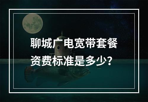 聊城广电宽带套餐资费标准是多少？