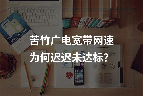 苦竹广电宽带网速为何迟迟未达标？