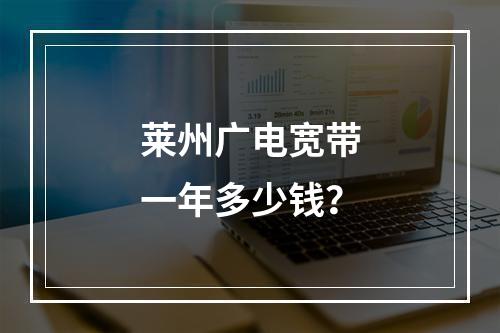莱州广电宽带一年多少钱？
