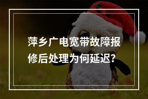 萍乡广电宽带故障报修后处理为何延迟？
