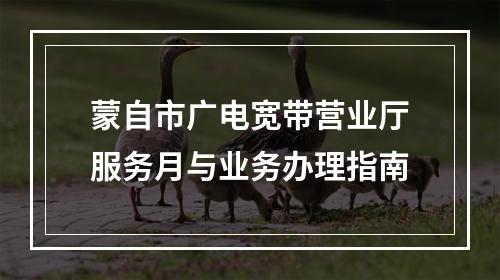蒙自市广电宽带营业厅服务月与业务办理指南