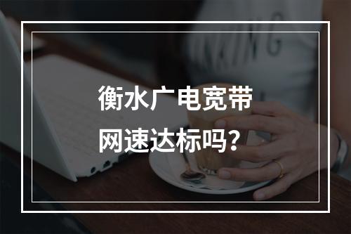 衡水广电宽带网速达标吗？