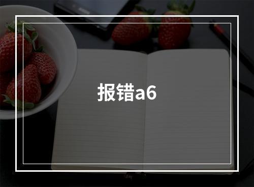 报错a6