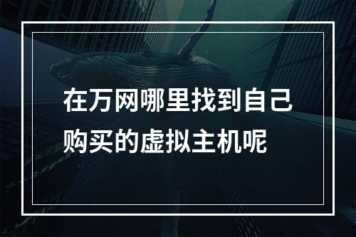 在万网哪里找到自己购买的虚拟主机呢