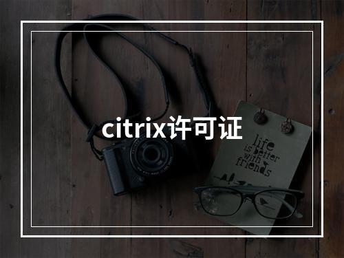 citrix许可证