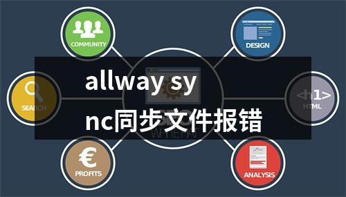 allway sync同步文件报错