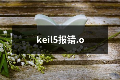 keil5报错.o