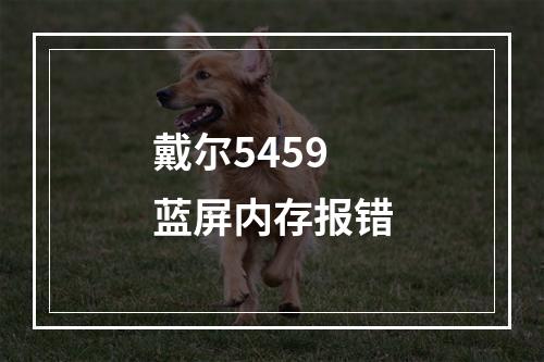 戴尔5459蓝屏内存报错