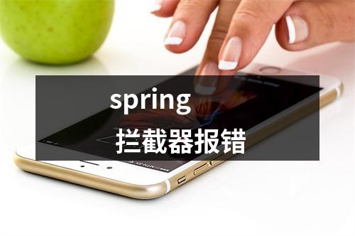 spring 拦截器报错