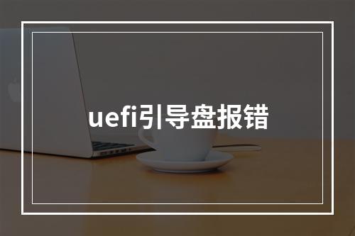uefi引导盘报错
