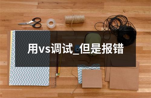 用vs调试_但是报错