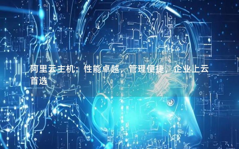 阿里云主机：性能卓越，管理便捷，企业上云首选
