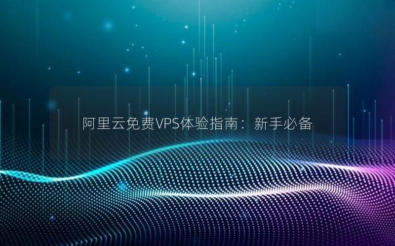 阿里云免费VPS体验指南：新手必备