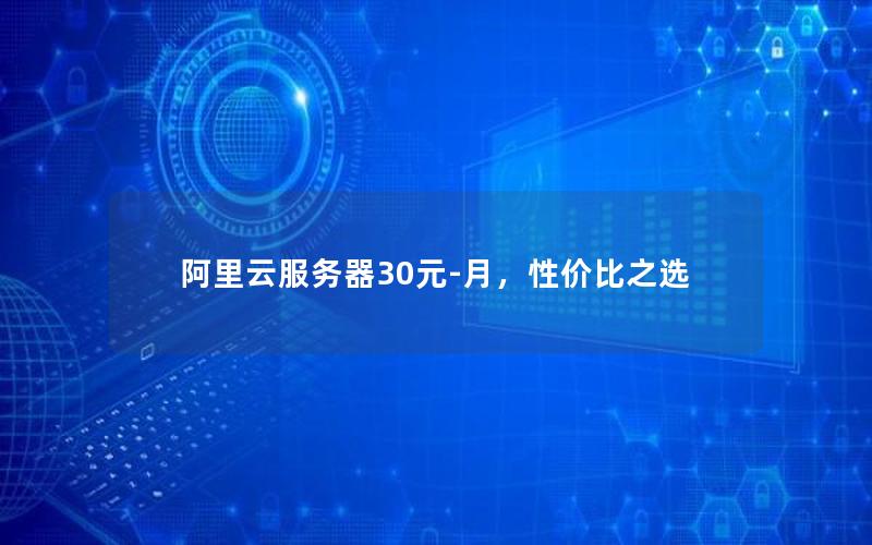 阿里云服务器30元-月，性价比之选