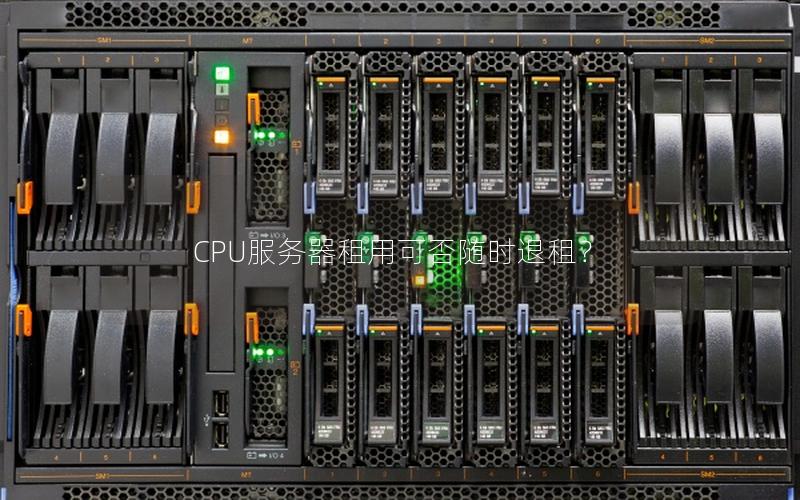 CPU服务器租用可否随时退租？