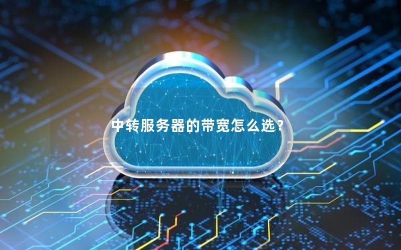 中转服务器的带宽怎么选？