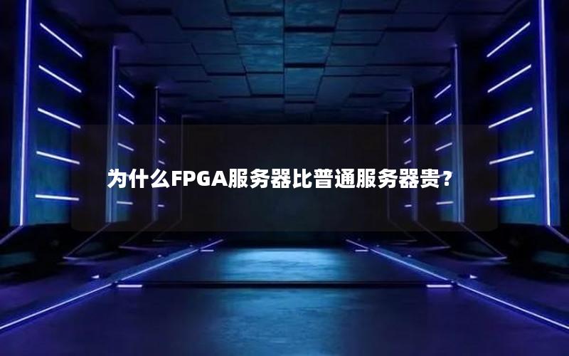 为什么FPGA服务器比普通服务器贵？