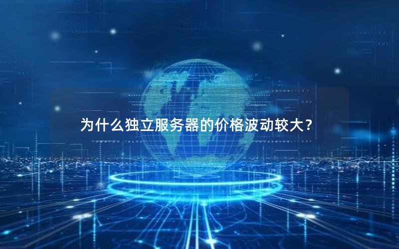 为什么独立服务器的价格波动较大？