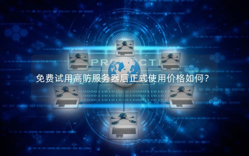 免费试用高防服务器后正式使用价格如何？