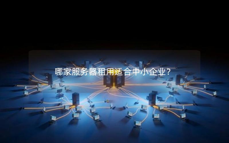 哪家服务器租用适合中小企业？
