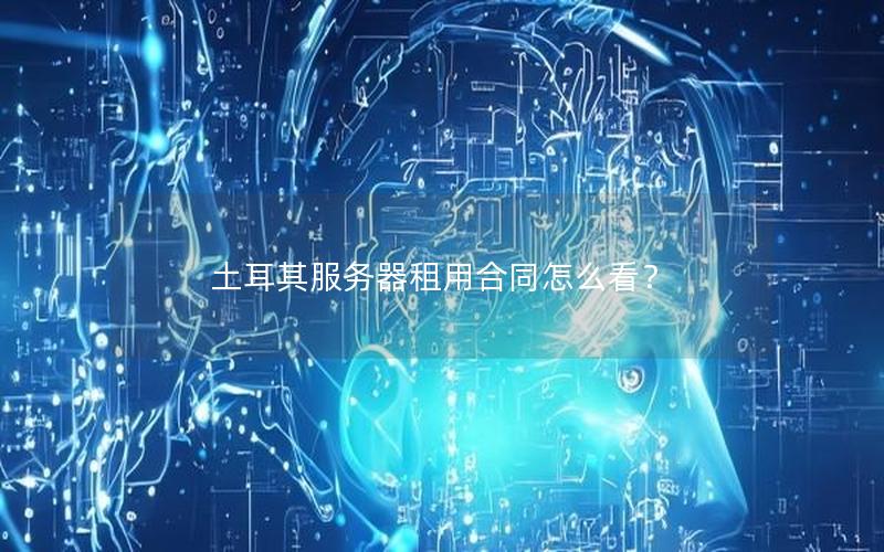 土耳其服务器租用合同怎么看？