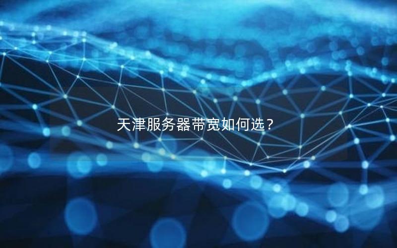 天津服务器带宽如何选？