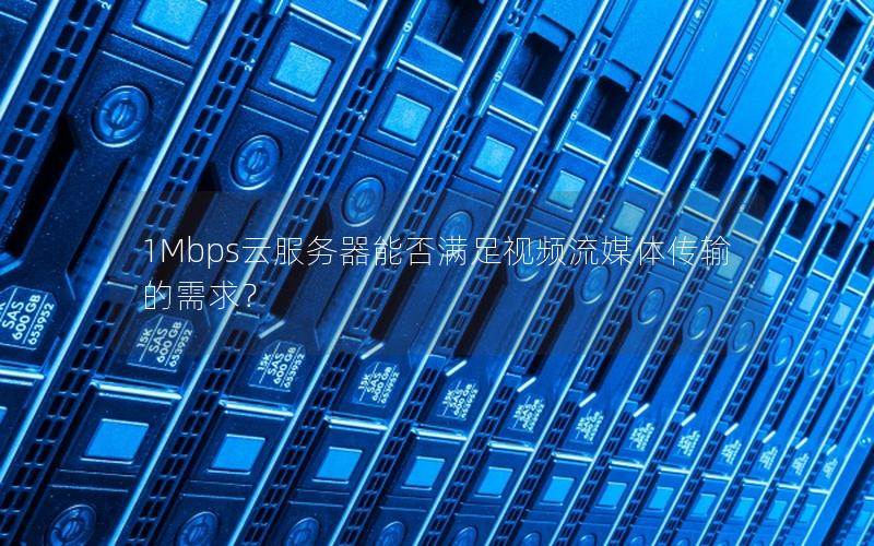 1Mbps云服务器能否满足视频流媒体传输的需求？