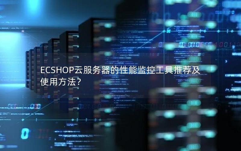 ECSHOP云服务器的性能监控工具推荐及使用方法？