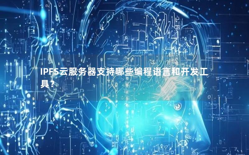 IPFS云服务器支持哪些编程语言和开发工具？