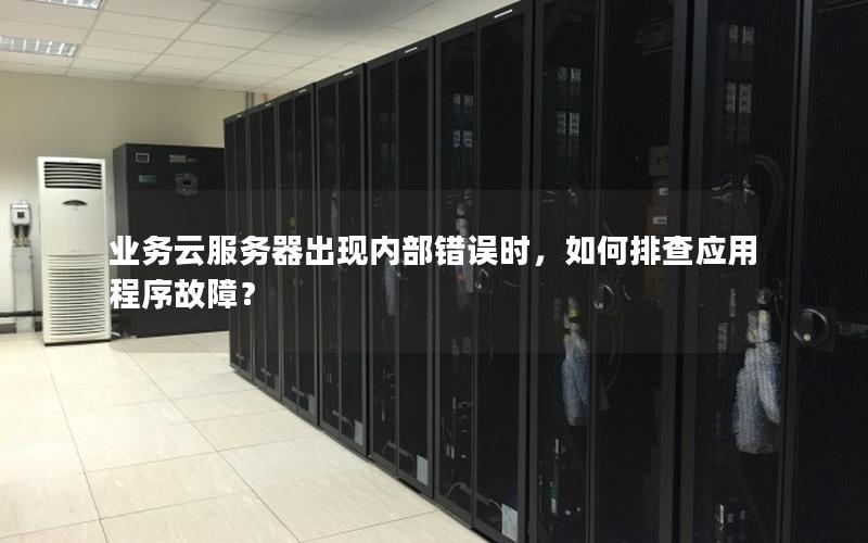 业务云服务器出现内部错误时，如何排查应用程序故障？