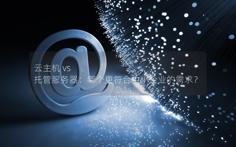 云主机 vs 托管服务器：哪个更符合中小企业的需求？