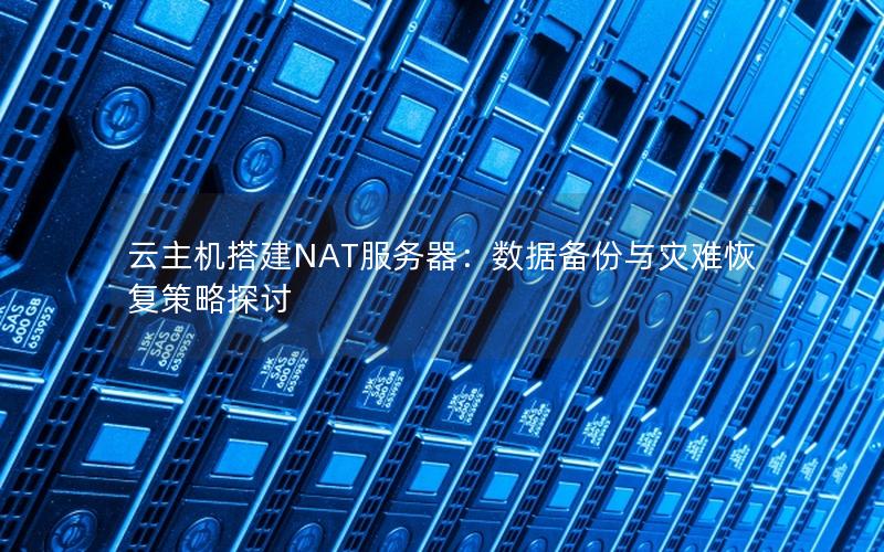 云主机搭建NAT服务器：数据备份与灾难恢复策略探讨