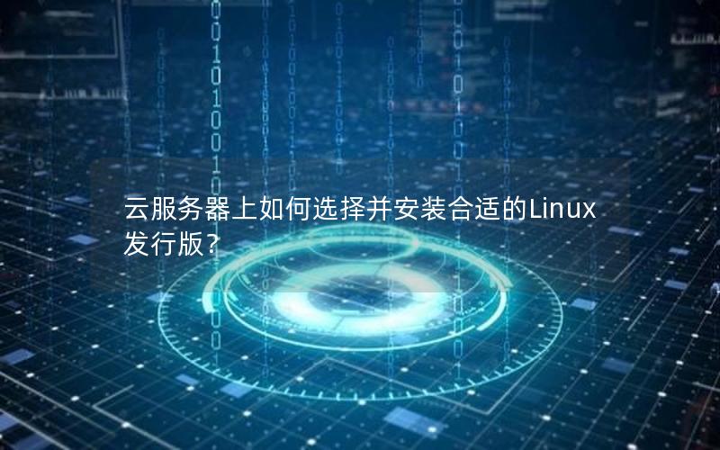 云服务器上如何选择并安装合适的Linux发行版？