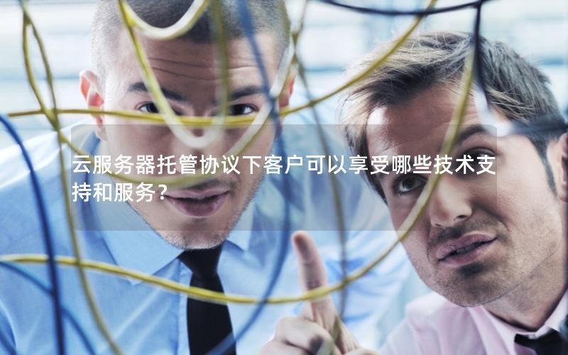 云服务器托管协议下客户可以享受哪些技术支持和服务？