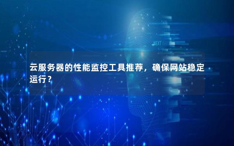 云服务器的性能监控工具推荐，确保网站稳定运行？