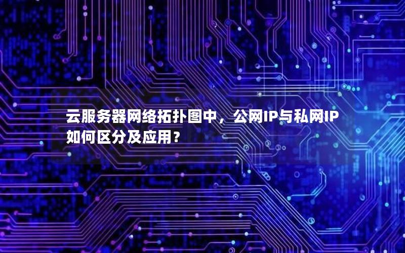 云服务器网络拓扑图中，公网IP与私网IP如何区分及应用？