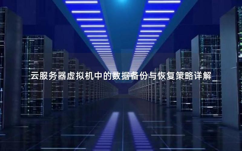 云服务器虚拟机中的数据备份与恢复策略详解