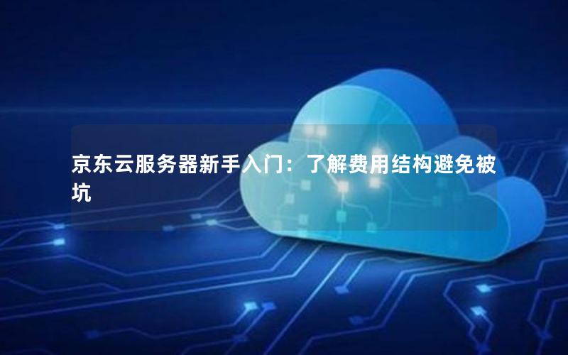 京东云服务器新手入门：了解费用结构避免被坑