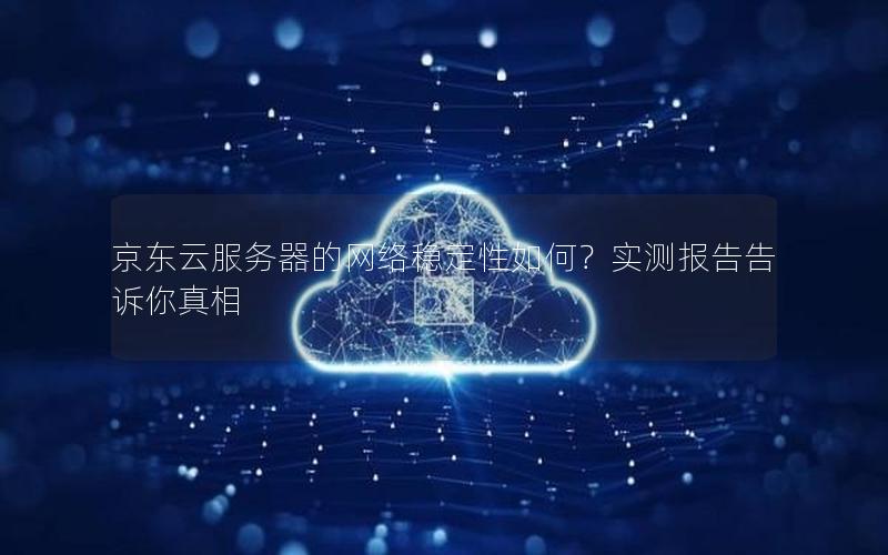 京东云服务器的网络稳定性如何？实测报告告诉你真相