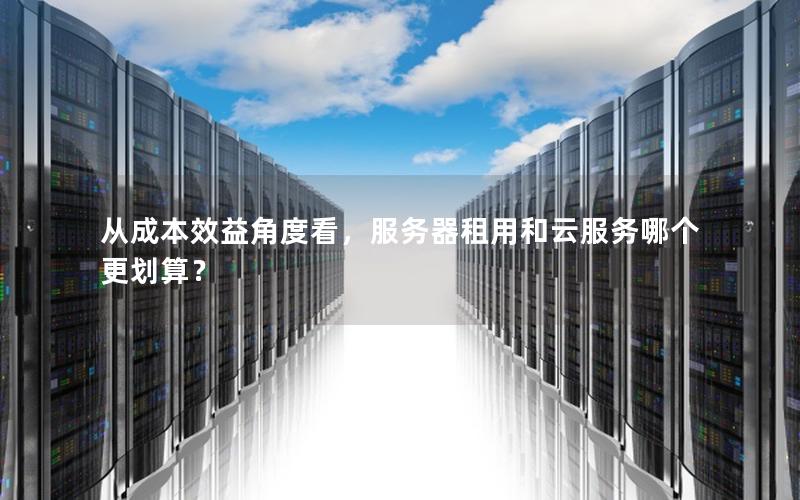 从成本效益角度看，服务器租用和云服务哪个更划算？