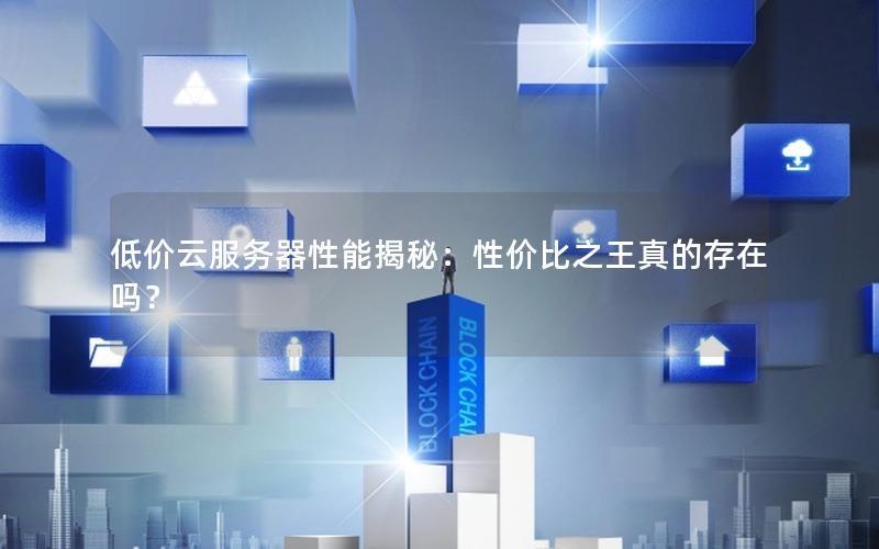低价云服务器性能揭秘：性价比之王真的存在吗？